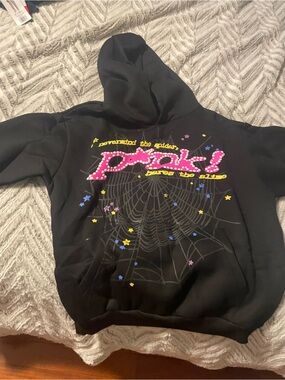 Punk! Graphic Black Small Sp5der Hoodie